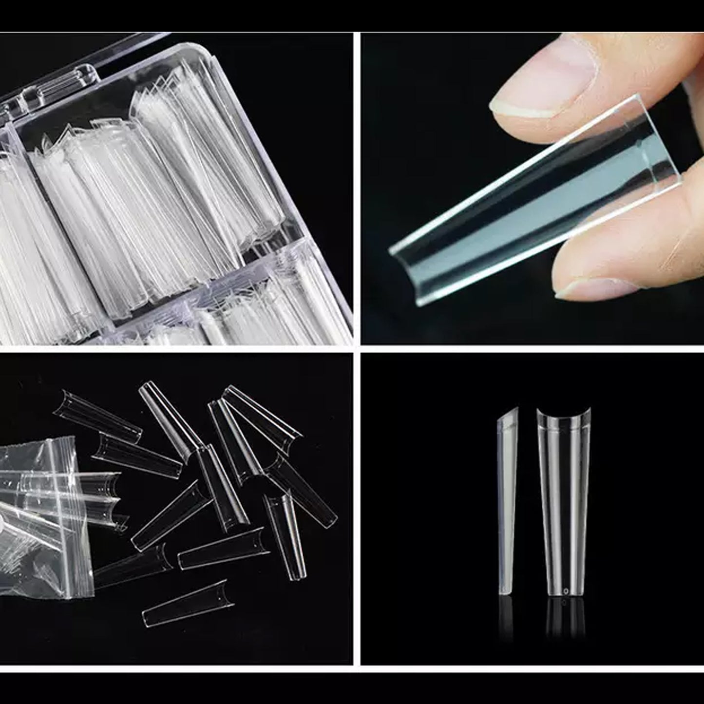 XXL Coffin Long Nail Tips No C Curve