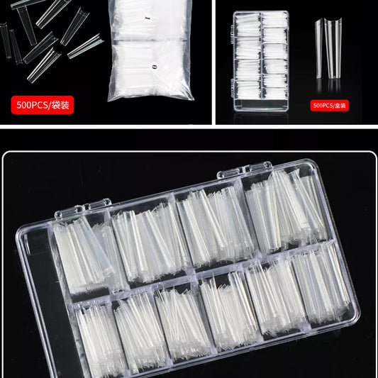 XXL Coffin Long Nail Tips No C Curve
